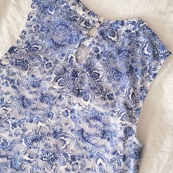 As U Wish Blue Floral Lace Mini Dress (L) - Picture 4 of 5